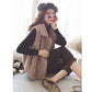 Loose thick short waistcoat