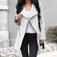 Irregular blouse woolen coat