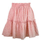 Printed pleated polka dot skirt