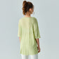 Lightweight And Slightly Transparent Casual Sports Blouse