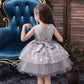 Robe de princesse avec nœud en dentelle