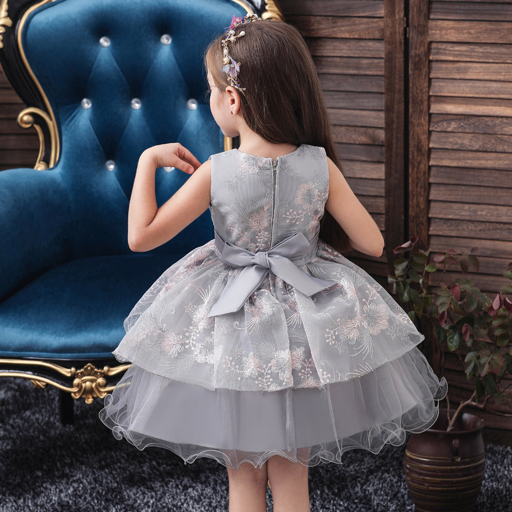 Robe de princesse avec nœud en dentelle