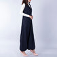 Salopette en laine grande taille, combinaison ample en tweed