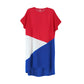 Women's Round Neck Short Sleeve Mid-length Irregular Loose Dress
