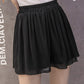 Chiffon large size wide leg pants half length loose printed shorts