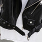 Sleeveless leather PU belt coat