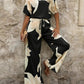 Printed Fashion Polyester Women's Suit