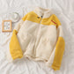 Loose stand-collar student cardigan jacket