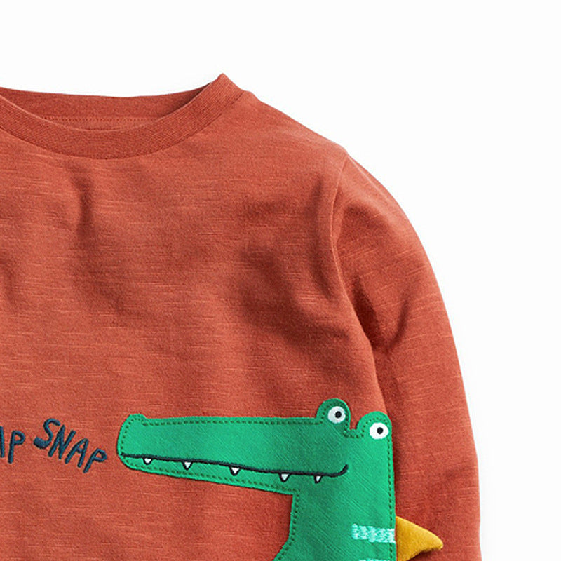 T-shirt garçon en coton tricoté