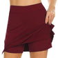 Lined A-line skirt with pockets