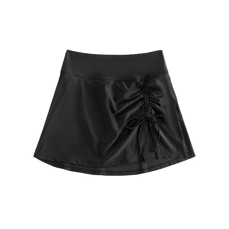 Maillot de bain de plage à lacets latéraux pour femme