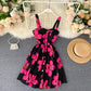 Robe fleurie de vacances pour femme