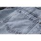Women's Contrast Color Stitching All-match Thin Denim Jacket
