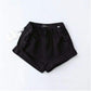 Short en jean taille haute pour femme, taille élastique, revers à la taille, pantalon à jambes larges, short ample, nouvelle version coréenne rétro