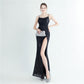 Women's Fashion Side Slit Sling Long Dress