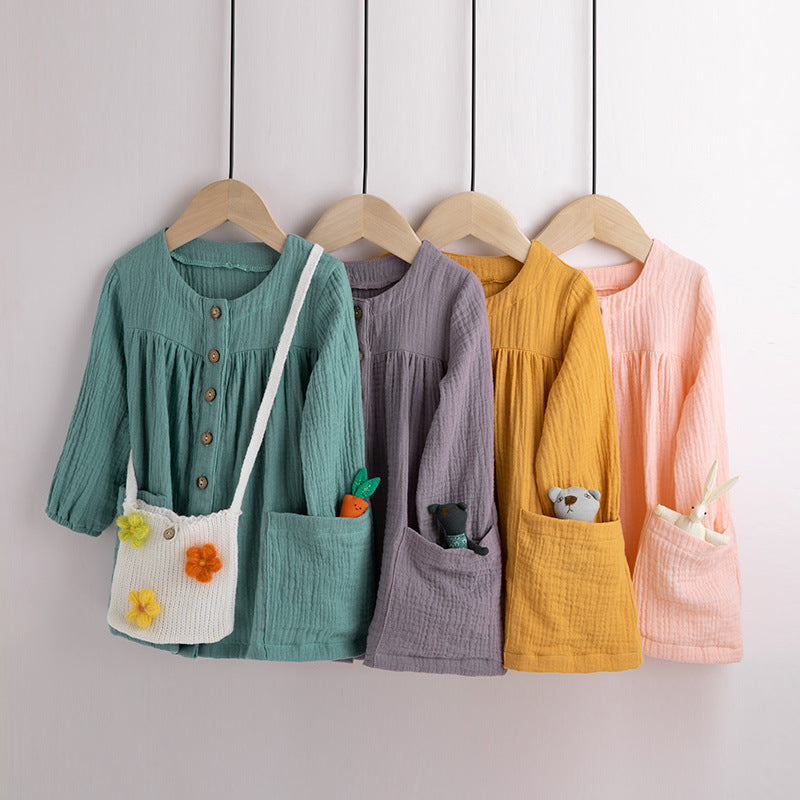Cotton-crepe crepe cardigan