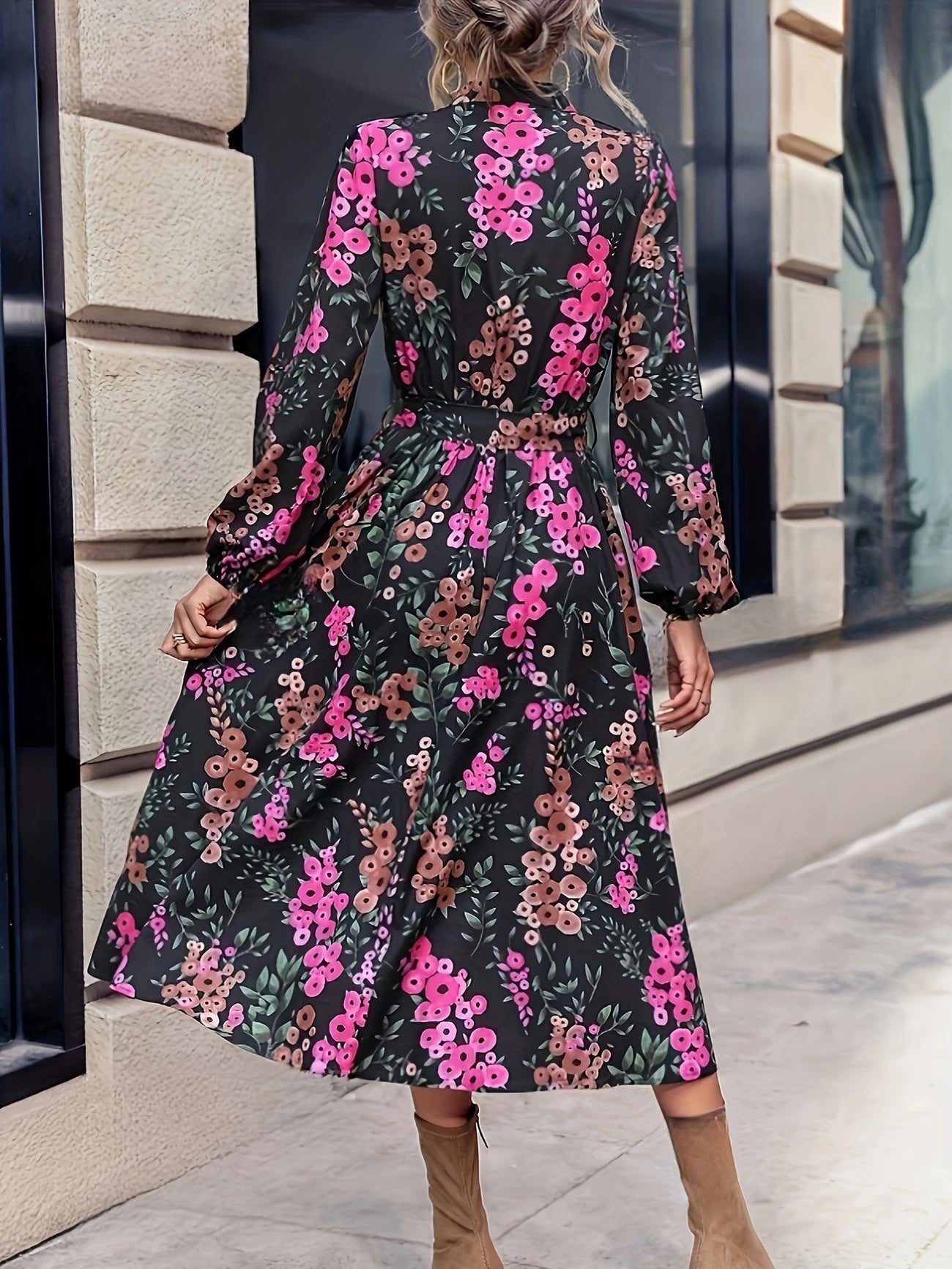 Polyester Fiber Women's Dress