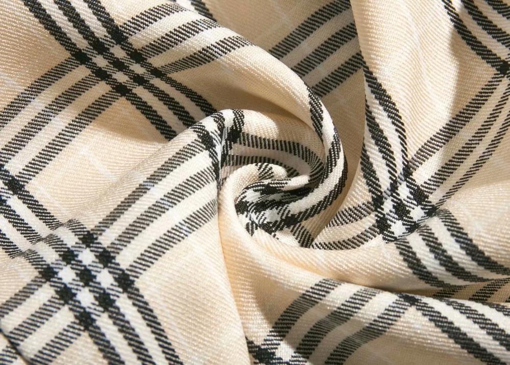 Women's High Waist Plaid Business Suit Coat