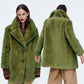 Veste ample en peluche de style coréen, idéale pour toutes les occasions