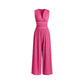Sleeveless Knitted Jumpsuit Loose Wide-leg Pants