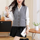 Women's V-neck Twist Knitted Vest