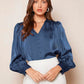Shirt Women's Satin Top Fashion Charm