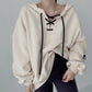 Women's Retro Simple Fashion Versatile Hooded Long Sleeve Sweater