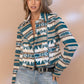 Women's Fashion Personality Popular Aztec Woolen Coat