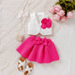 Korean-style Sleeveless Blazer And Short Skirt Set
