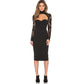 Temperament Lace Sleeve Collar Dress