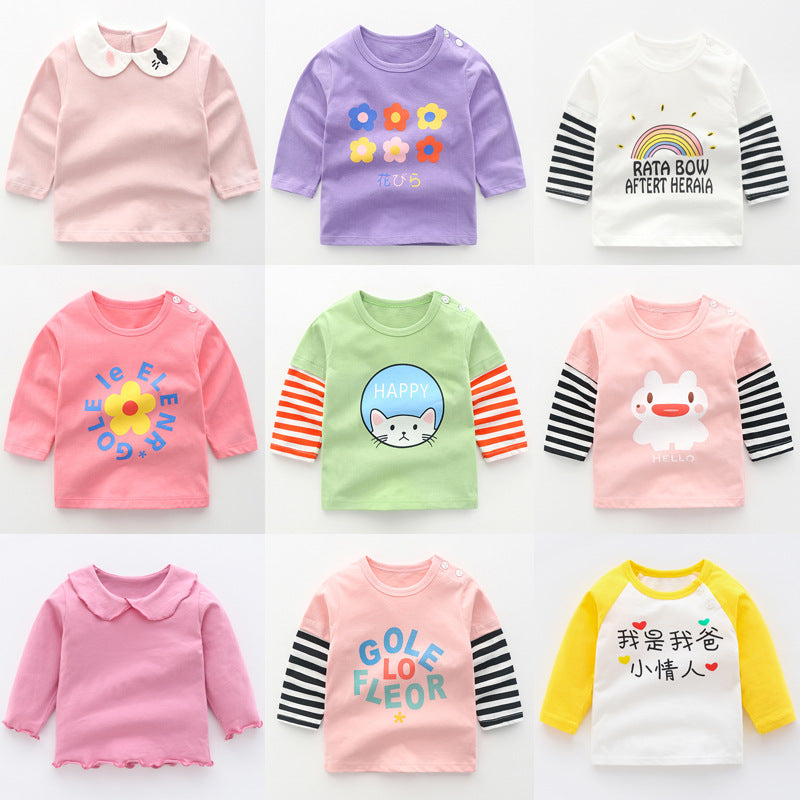T-shirt à manches longues en coton pour bébé