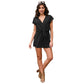 Deep V-neck + fake two-piece