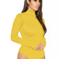 Combinaison slim à manches longues et col haut pour femme, 12 couleurs, la plus vendue, pour l'hiver 