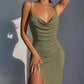 Robe longue en tricot pour femme, style décontracté et tempérament