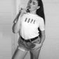Ebay BAD GIRL spring and summer round neck casual men and women couples trend card