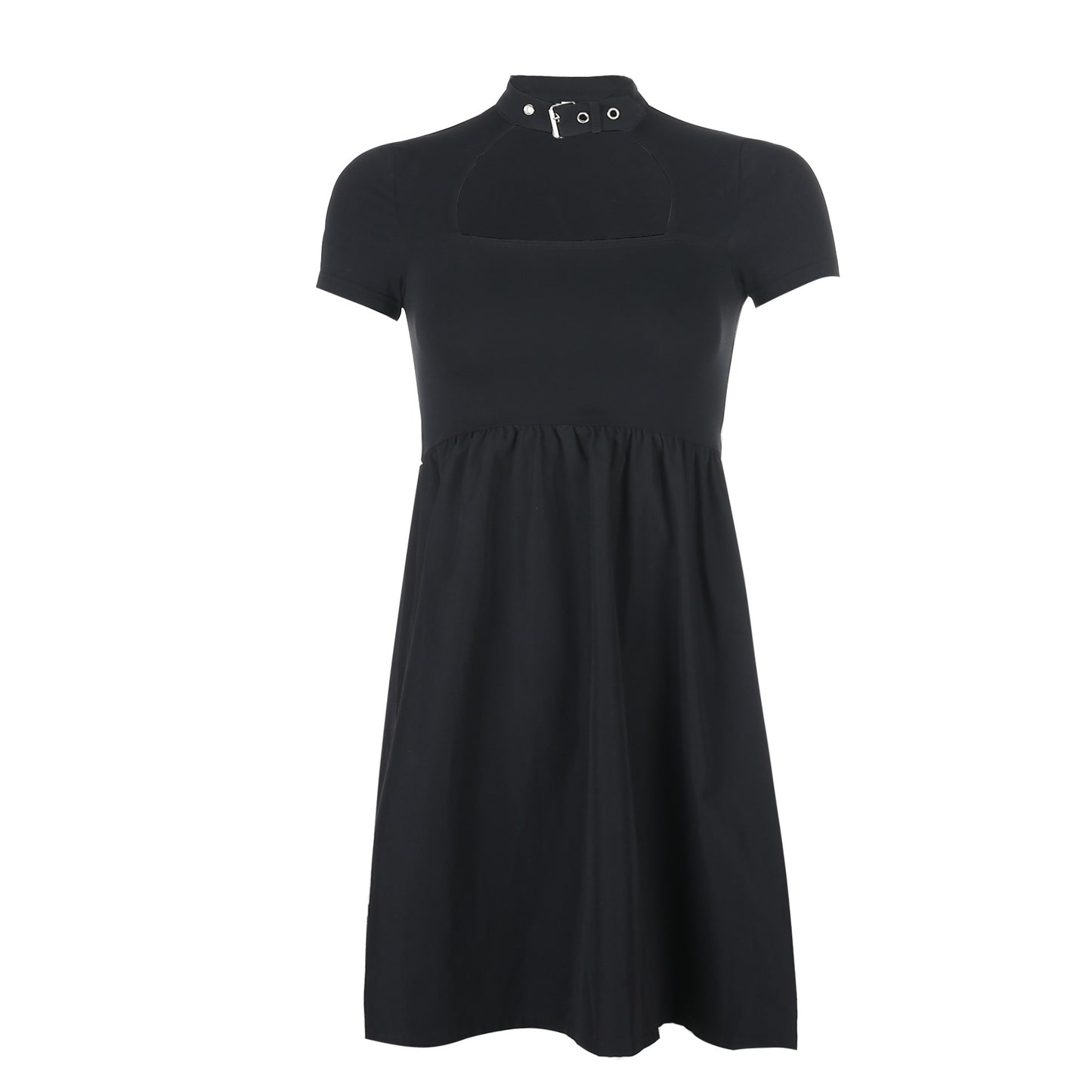 Split short sleeve slim fit and Hip Wrap Dress