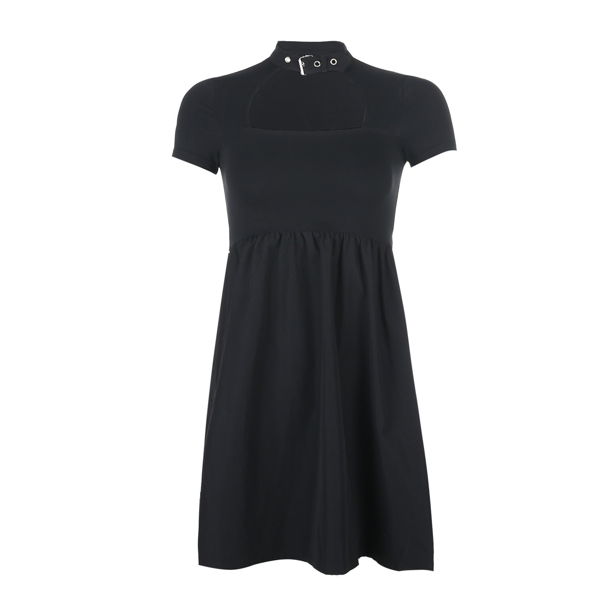 Split short sleeve slim fit and Hip Wrap Dress