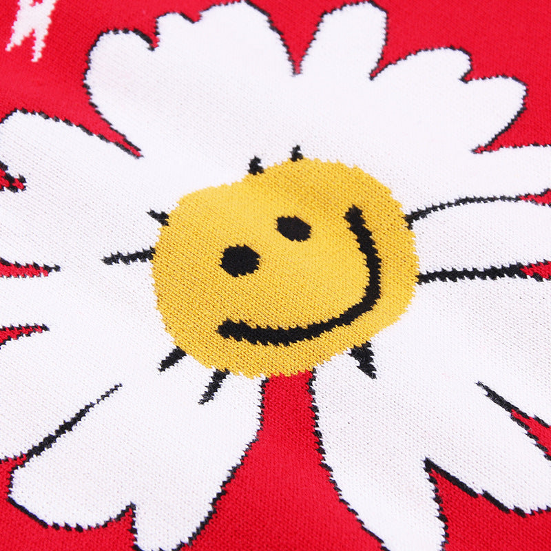 Children's smiley knitted sweater