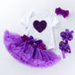Cartoon romper solid color tutu skirt suit