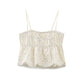Embroidered Strap Top And Shorts