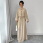 Vintage Artistic Long Sleeve Suspender Dress Suit Female Spring