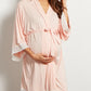 Pure color maternity dress