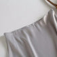 Summer Women Golden Satin Skirt Long Shiny Silk