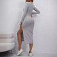Popular Long Sleeves Tight Dress