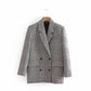 Houndstooth casual suit jacket