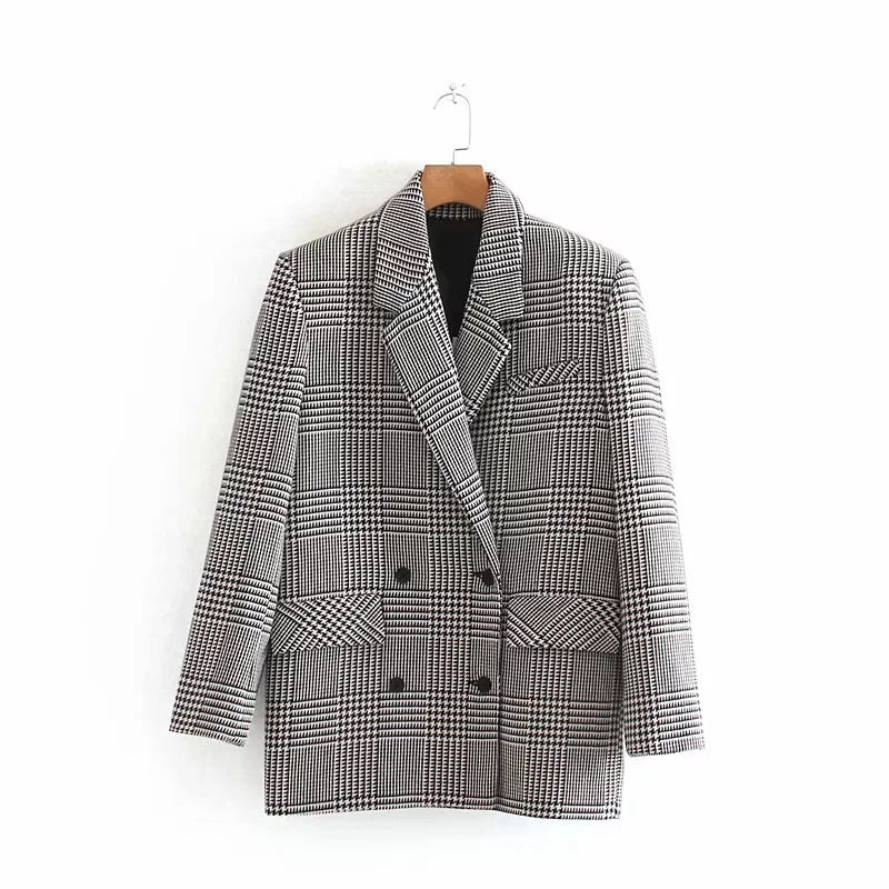 Houndstooth casual suit jacket
