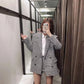 Houndstooth casual suit jacket