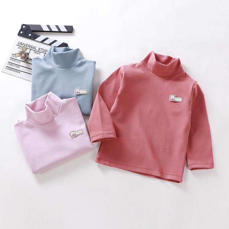 Chemise enfant à col mi-haut