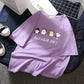 White Short Sleeve T-shirt Female Loose Student Net Red Half Sleeve Top Clothes