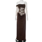 Solid Color Lace Tight Stitching Dress